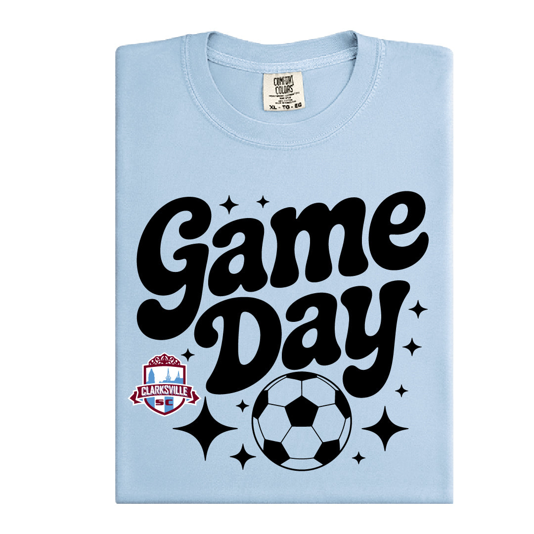 CLARKSVILLE SOCCER CLUB – Retro “Game Day” Comfort Colors Tee