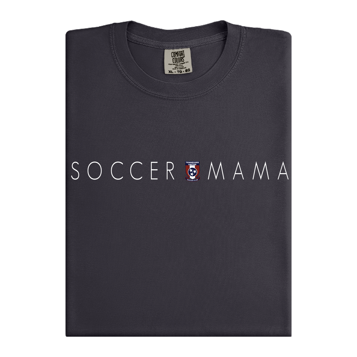 Tennessee United Soccer Club “Soccer Mama” Comfort Colors Tee
