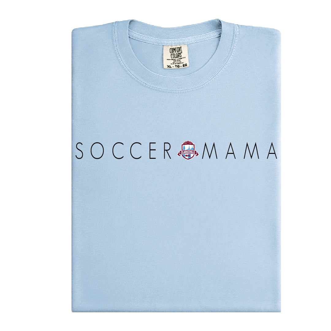 Clarksville Soccer Club “Soccer Mama” Comfort Colors Tee